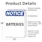 Signmission Batteries, 12 in W x Rectangle, Vinyl Decal OS-2PACK-NS-D-1218-V-10300 - alternate 2